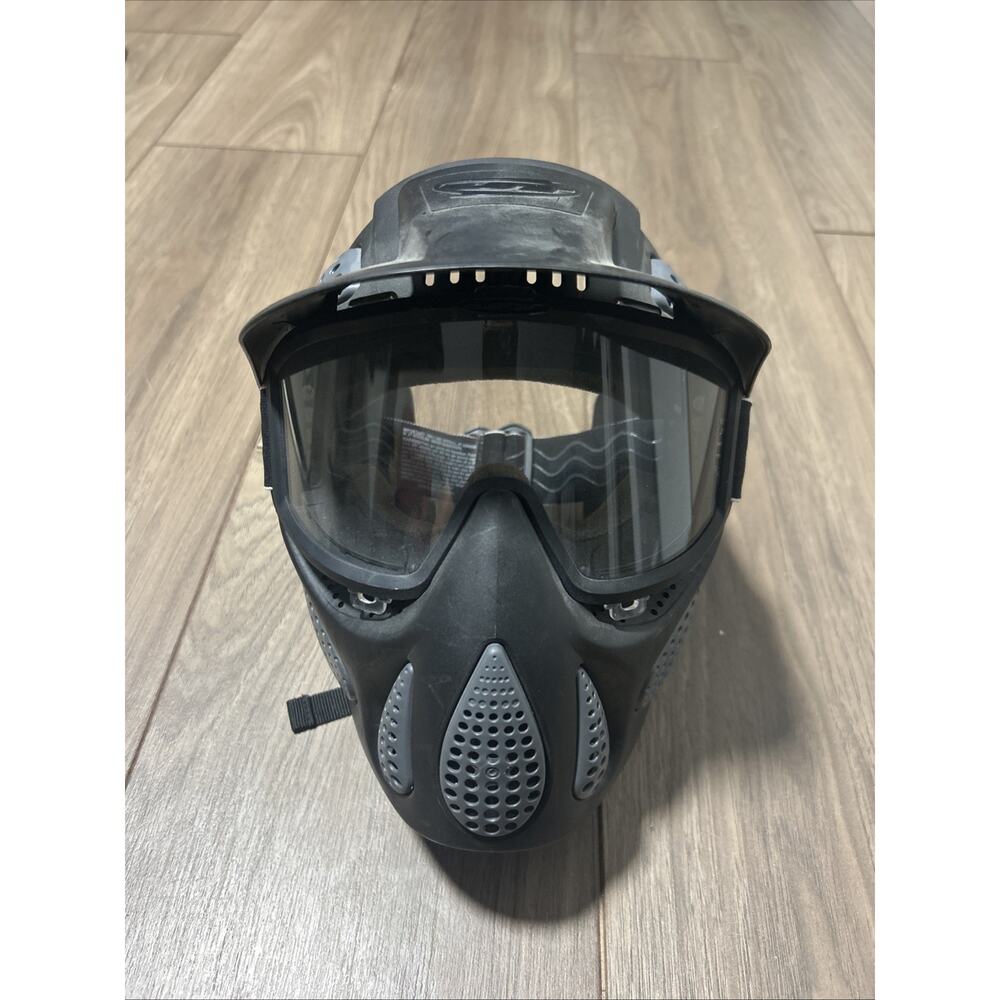 JT Paintball Airsoft Face Mask with Goggles One Size Adjustable Black Sports